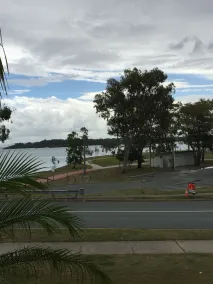 Bribie Waterways Motel - Ausblick vom Zimmer