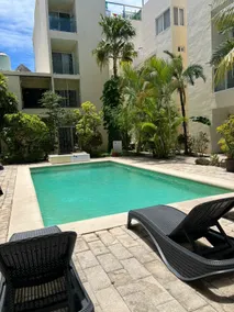 Estudio full equipado en Playa del Carmen - Piscina
