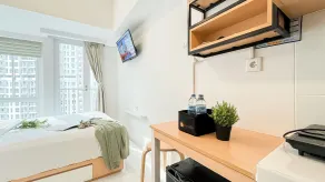 Minimalist Look Studio Near Tokyo Hub At Tokyo Riverside Pik 2 Apartment - Chambre