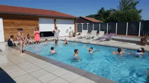 Hôtel Cruzel Saint Etienne de Maurs - Piscine