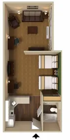 Extended Stay America Suites - South Bend - Mishawaka - North - Chambre