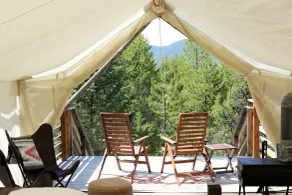 Under Canvas Glacier - Vue de la chambre