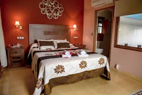 Casa de campo, gran piscina, buenas vistas a Iznajar y a la montaña, jacuzzi opc - Habitación