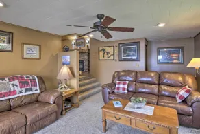 Pet Friendly w/ Private Dock - Steps to Rice Lake - Interior