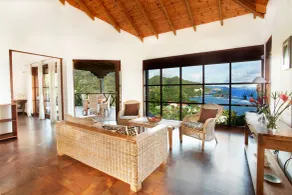 Villas de Jardin self-catering - Ausblick vom Zimmer