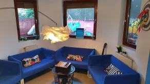Popcorn Hostel - Lobby sitting area