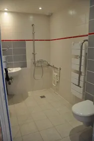 Logis - Hotel & Restaurant La Corne d 'Abondance - Baño