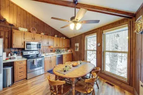 1/2 Mi to Skiing! Beech Mountain Cabin w/ Deck - Interior