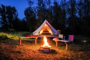 Old Pound Smithy - Yurts, Cottage and Bell Tents - Værelse