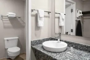 Super 8 by Wyndham Great Falls City Center - Badezimmer