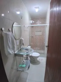 Flats-Pousada Três Milagres-Apartamentos completos em São Miguel dos Milagres-Centro-Primeiro conjunto antes da praia, 200m somente- com café opcional, bicicletas gratuitas, caiaques, kit praia, mini mercado 24h, estacionamento privativo e monitorado! - Badezimmer