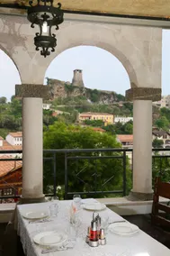 Hotel PANORAMA Kruje view over the castle and the old town - Restaurant