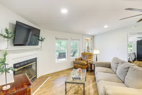 Serene Cabin w/ Pond & Creek on South Saluda River - Interior