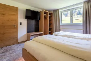 Studio adapté aux familles avec barbecue, terrasse et jardin - Chambre