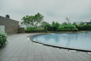 New Furnish and Homey 1BR Apartment at Pejaten Park Residence By Travelio - Pool