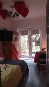 Appartement de vacances adapté aux familles avec jardin, sauna et jacuzzi | Vue jardin - Chambre