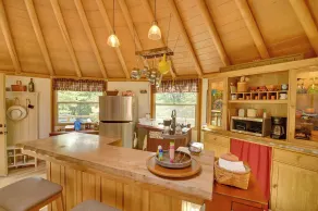 Unique Yurt Cabin Experience in Woods w/ Hot Tub - Interior