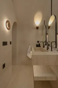 AKRI santorini with heated jacuzzi - Bad