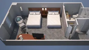 Courtyard by Marriott Detroit Downtown - Chambre