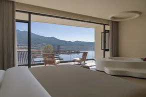 KuanJingMountainsSea•Snowland Idyll Hotel - Ausblick vom Zimmer