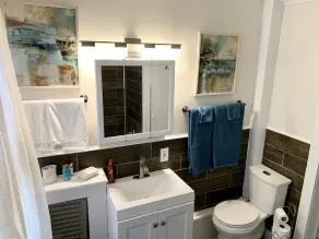 Cozy 1 bedroom apartment  can sleep 4  queen size bed couch in living room  - Image 3