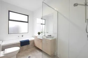 FEEL HAPPY & AT HOME HERE. No stairs. Modern designer space. Ducted A/C. Double garage. - Image 5