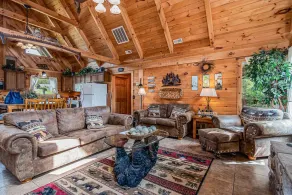 Traditional Log Cabin Near Big Cedar, PVT Fire Pit, Hot Tub, Scenic Woods, Trails End, Free Tickets! - Image 3
