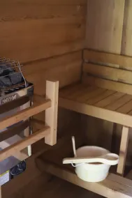 Wet Dry Sauna w Fireplace Close to Waterfalls - Image 3