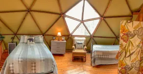 Unique Handcrafted Geodesic Dome w/2 Fire Pits & Hot Tub – 40+ Private Acres - Image 5