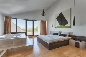 Modern peaceful villa with large pool in green surroundings offering privacy - Image 5