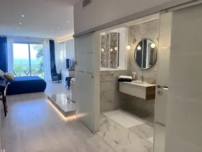 Studio con giardino, idromassaggio e piscina | Vista sulla spiaggia - Image 3