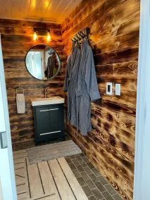 Eagles Nest Converted Shipping Container at Sally's Brook Wilderness Cabins - Image 3