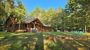 Luxurious Northwoods Log Lake house with over 500ft of lake frontage on 15 acres - Image 5