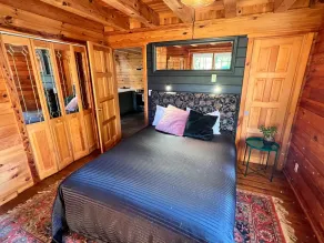 Modern Rustic Log Chalet w/ mtn views, pool & bonus loft on 17 secluded acres  - Image 5