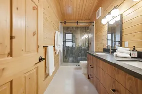 Log Cabin With Shou Sugi Ban Fireplace - Vh401 4 Bedroom Home - Image 5