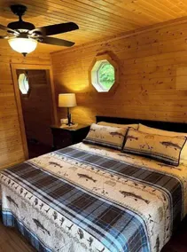 Timber Coulee Creek in backyard, king size bed, grill on deck,  large garage. - Image 4
