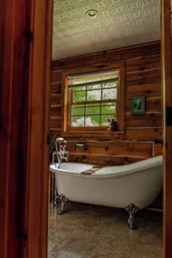 Lulu’s Lodge: Cozy Woods Cabin w/ Hot Tub + Stone Fireplace - Image 5