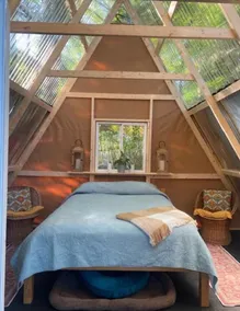 Private Lakeside A-Frame Tent - Image 3