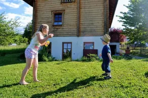 Cozy log cabin by the forest with large garden - Image 2