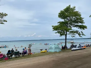 Higgins Lake view; steps from the water, beach, park, restaurant and party store - Image 5