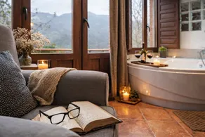 Magischer Ort, Ideal Paare: Jacuzzi, Berge, Grill und Feuerstelle - Image 4