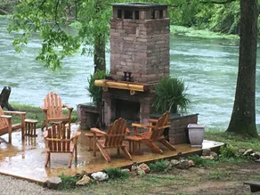 Mammoth Spring Retreat. Gated for privacy, Five cabins, one price. On the River - Image 5