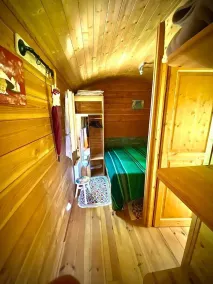 A wooden caravan at Domaine de la Morétie - Image 4