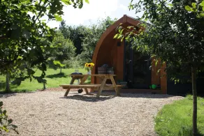 Wild Luxury Buttercup Glamping Pod with WoodFired Hot Tub in quiet rural setting - Image 3