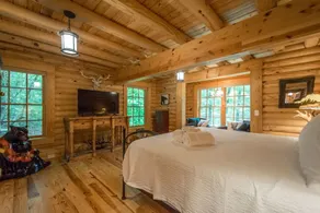 Stylish 3BR Log Cabin w Fire Pit Near Trails - Image 4