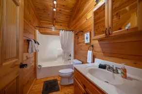 Beautiful log cabin, huge mtn views, private lake, waterfall - Image 3
