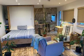 Cosy Rustic Cabin With hot tub and Country Views - Image 3