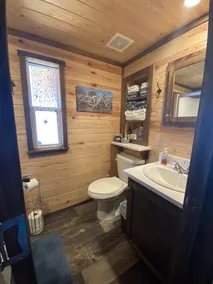Phoenix Tiny House at Badin Shores Resort, lake view, porch, pool, beach, marina - Image 3