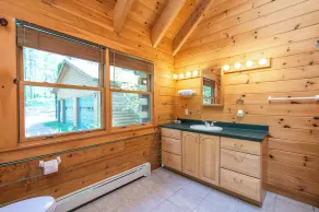 Waterfront log cabin nestled in the woods providing unparalleled privacy - Image 4