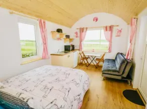 The Lazy Llama Farm Stay Shepherd Hut - Image 3